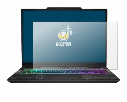 Image de l'appareil MSI Cyborg 15 B13W avec une grande variété de protections d'écran.