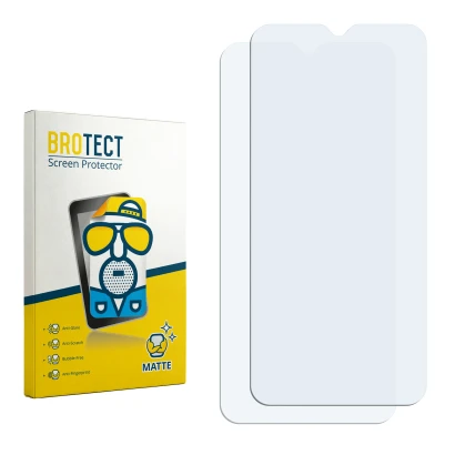 Face avant d’un emballage produit avec le logo de la marque BROTECT. À côté se trouve la protection d’écran correspondante.