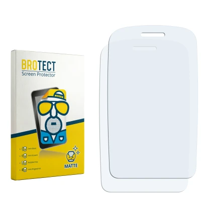 Face avant d’un emballage produit avec le logo de la marque BROTECT. À côté se trouve la protection d’écran correspondante.