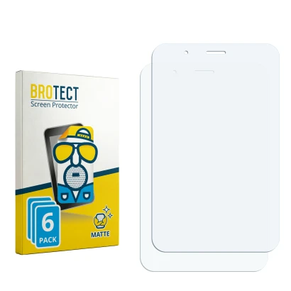 Face avant d’un emballage produit avec le logo de la marque BROTECT. À côté se trouve la protection d’écran correspondante.