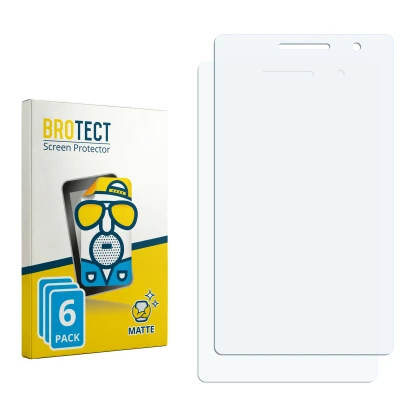 Face avant d’un emballage produit avec le logo de la marque BROTECT. À côté se trouve la protection d’écran correspondante.