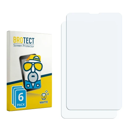 Face avant d’un emballage produit avec le logo de la marque BROTECT. À côté se trouve la protection d’écran correspondante.