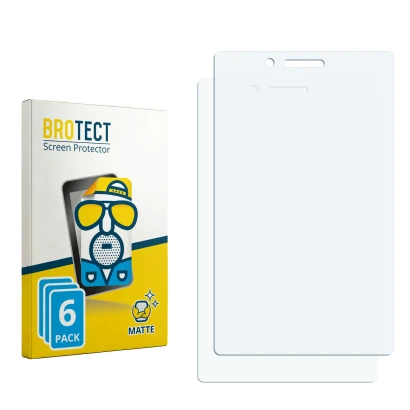 Face avant d’un emballage produit avec le logo de la marque BROTECT. À côté se trouve la protection d’écran correspondante.