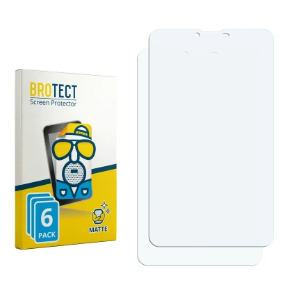 Face avant d’un emballage produit avec le logo de la marque BROTECT. À côté se trouve la protection d’écran correspondante.