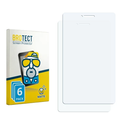 Face avant d’un emballage produit avec le logo de la marque BROTECT. À côté se trouve la protection d’écran correspondante.