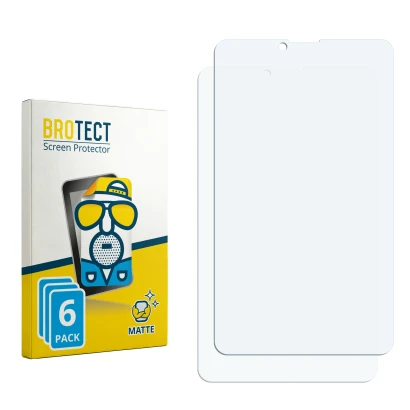 Face avant d’un emballage produit avec le logo de la marque BROTECT. À côté se trouve la protection d’écran correspondante.