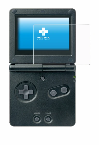 Image de l'appareil Nintendo Gameboy Advance GBA SP avec une grande variété de protections d'écran.