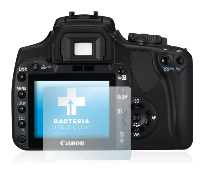 Image de l'appareil Canon EOS 400D avec une grande variété de protections d'écran.