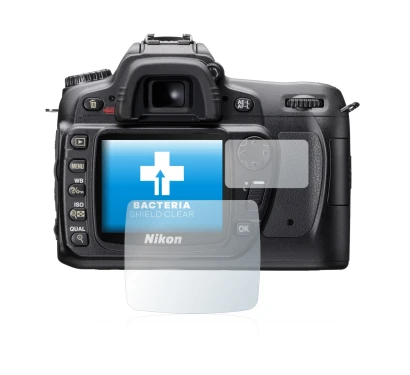 Image de l'appareil Nikon D80 avec une grande variété de protections d'écran.