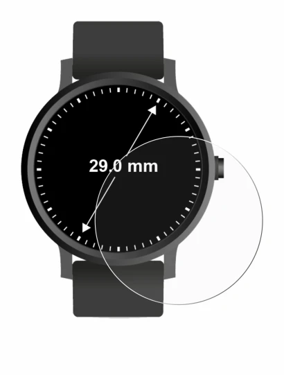 Image de l'appareil Montres (Circulaire, ø: 29 mm) avec une grande variété de protections d'écran.
