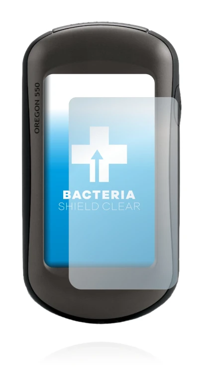Image de l'appareil Garmin Oregon 550 avec une grande variété de protections d'écran.