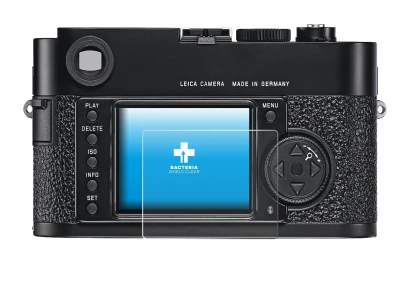 Image de l'appareil Leica M9 avec une grande variété de protections d'écran.