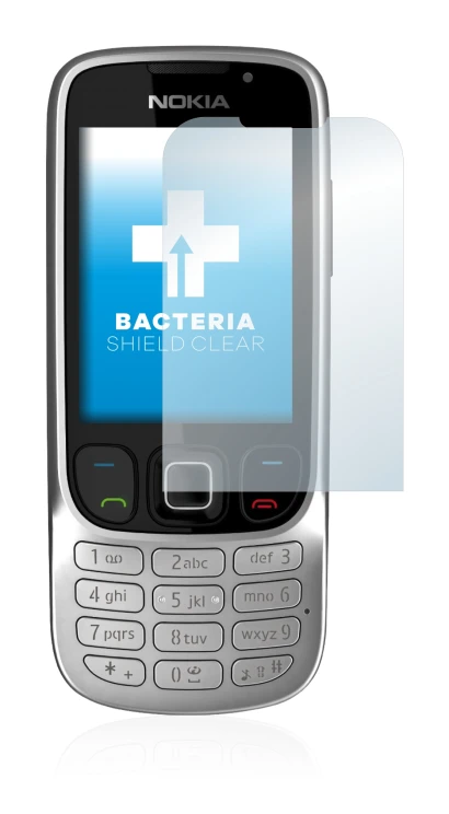 Image de l'appareil Nokia 6303i classic avec une grande variété de protections d'écran.