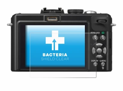 Image de l'appareil Panasonic Lumix DMC-LX5 avec une grande variété de protections d'écran.