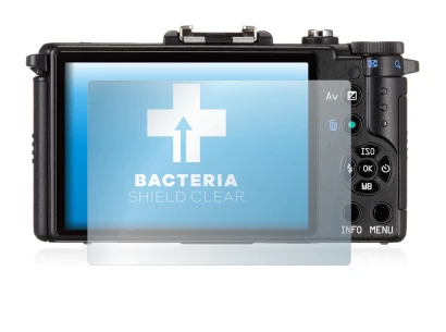 Image de l'appareil Pentax Q avec une grande variété de protections d'écran.