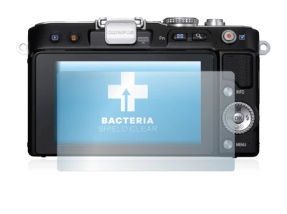 Image de l'appareil Olympus PEN E-PL3 avec une grande variété de protections d'écran.