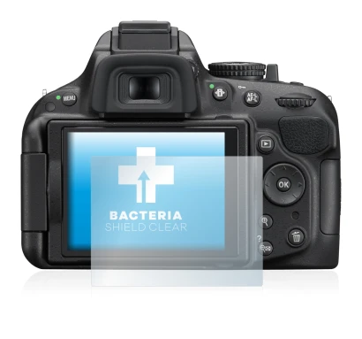 Image de l'appareil Nikon D5200 avec une grande variété de protections d'écran.