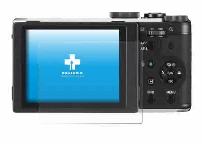 Image de l'appareil Pentax MX-1 avec une grande variété de protections d'écran.