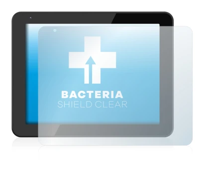 Image de l'appareil BQ Curie 2 avec une grande variété de protections d'écran.