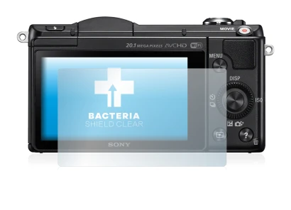 Image de l'appareil Sony Alpha 5000 (DSLR-A5000) avec une grande variété de protections d'écran.