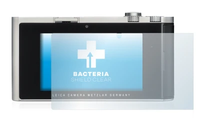 Image de l'appareil Leica T (Typ 701) avec une grande variété de protections d'écran.