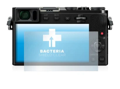 Image de l'appareil Panasonic Lumix DMC-GM5 avec une grande variété de protections d'écran.