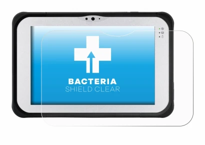 Image de l'appareil Panasonic Toughpad FZ-M1 avec une grande variété de protections d'écran.