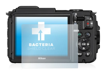 Image de l'appareil Nikon Coolpix AW130 avec une grande variété de protections d'écran.