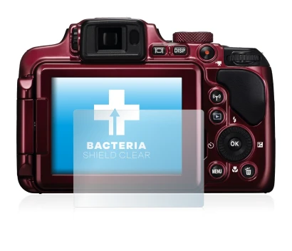 Image de l'appareil Nikon Coolpix P610 avec une grande variété de protections d'écran.