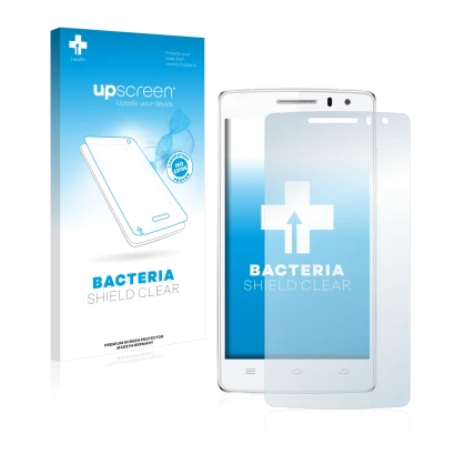 Face avant d’un emballage produit avec le logo de la marque upscreen. À côté, l’appareil THL 2015 est représenté avec la prote