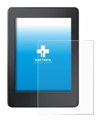 Image de l'appareil Amazon Kindle Paperwhite 2015 (7ème Gen.) avec une grande variété de protections d'écran.