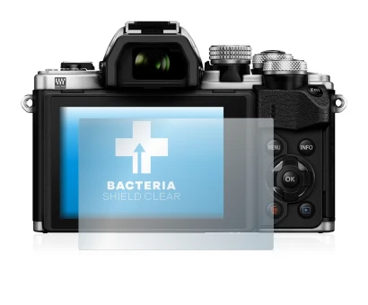 Image de l'appareil Olympus OM-D E-M10 Mark II avec une grande variété de protections d'écran.