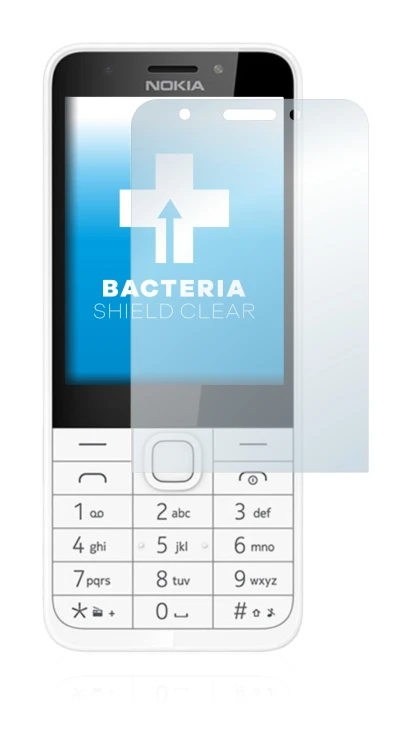 Image de l'appareil Nokia 230 avec une grande variété de protections d'écran.