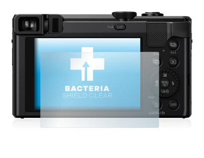 Image de l'appareil Panasonic Lumix DMC-TZ81 avec une grande variété de protections d'écran.