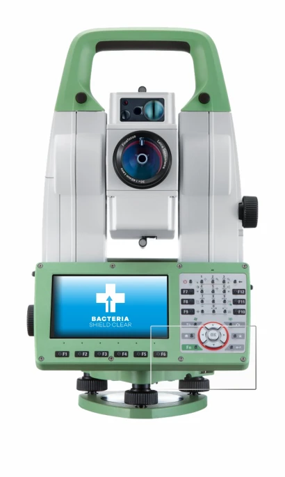 Image de l'appareil Leica Viva TS16 avec une grande variété de protections d'écran.