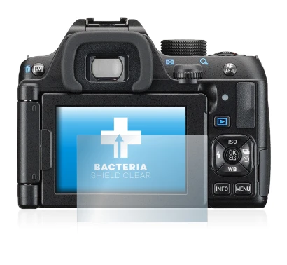 Image de l'appareil Pentax K-70 avec une grande variété de protections d'écran.