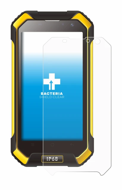 Image de l'appareil Blackview BV6000 avec une grande variété de protections d'écran.