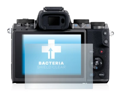 Image de l'appareil Canon EOS M5 avec une grande variété de protections d'écran.