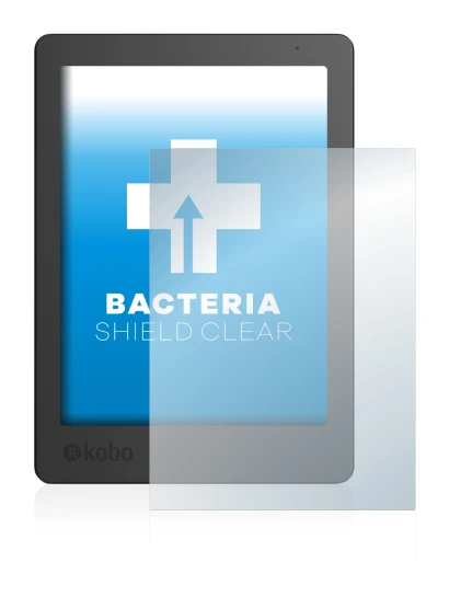 Image de l'appareil Kobo Aura Edition 2 avec une grande variété de protections d'écran.