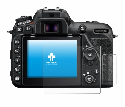 Image de l'appareil Nikon D7500 avec une grande variété de protections d'écran.