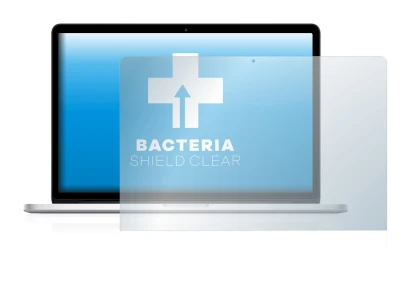 Image de l'appareil Apple MacBook Pro 15" 2017 avec une grande variété de protections d'écran.