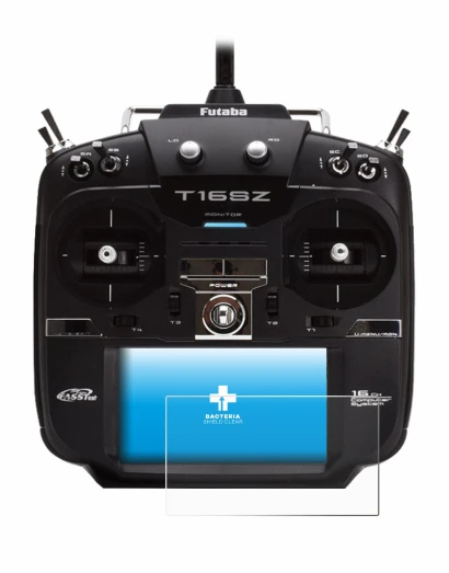 Image de l'appareil Robbe Futaba T16SZ avec une grande variété de protections d'écran.