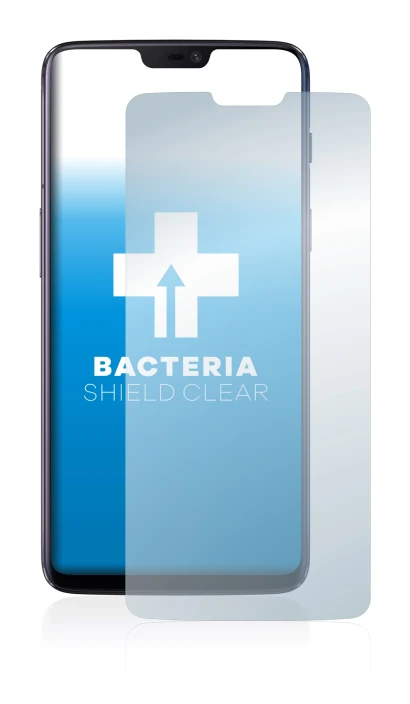 Image de l'appareil OnePlus 6 avec une grande variété de protections d'écran.