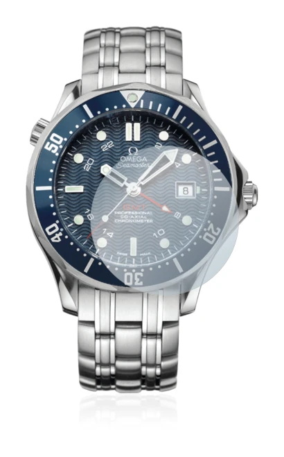 Image de l'appareil Omega Seamaster Diver (41 mm) avec une grande variété de protections d'écran.