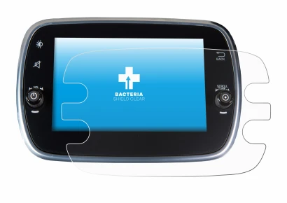 Image de l'appareil Fiat 500X 2016-2019 Uconnet 7" avec une grande variété de protections d'écran.