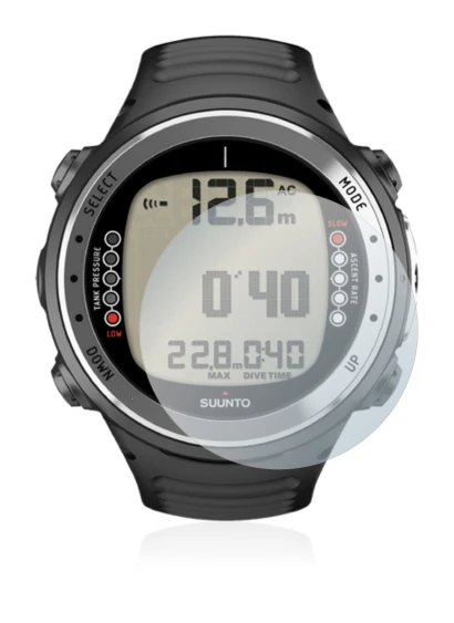 Image de l'appareil Suunto D4I avec une grande variété de protections d'écran.