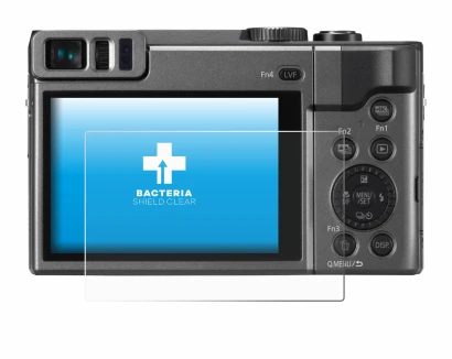Image de l'appareil Panasonic Lumix DC-TZ90 avec une grande variété de protections d'écran.