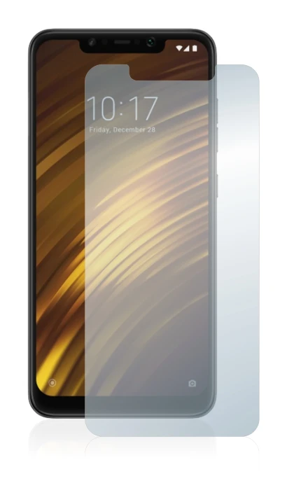 Image de l'appareil Xiaomi Pocophone F1 avec une grande variété de protections d'écran.