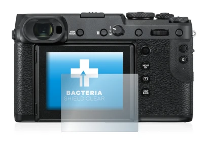 Image de l'appareil Fujifilm GFX 50R avec une grande variété de protections d'écran.