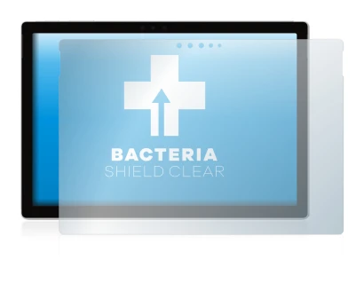 Image de l'appareil Microsoft Surface Pro 6 avec une grande variété de protections d'écran.